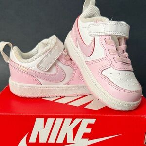 Nike Court Borough Low 2 | White and Pink
Toddler Size 6C | DQ0493100